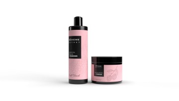 Lot X 10 Shampoings & Masques Kératine & Framboises – Bohême Secret 500 ml